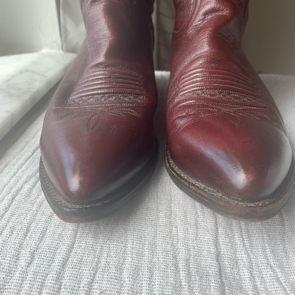 Dan Post burgundy/maroon cowboy boots size 10 1/2D - Picture 7 of 10
